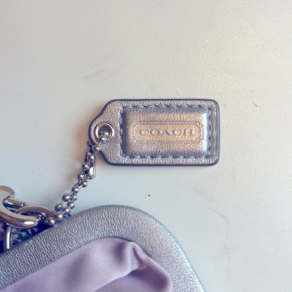 Silver Coach Wristlet - Picture 7 of 7